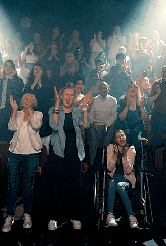 Standing ovation of audiences