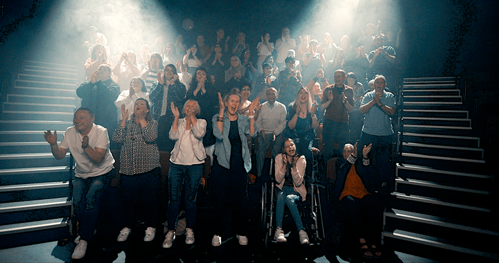 Standing ovation of audiences