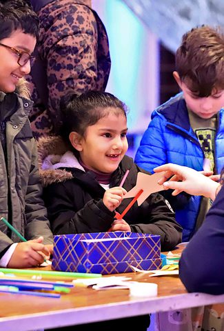 Children being creative in arts and craft