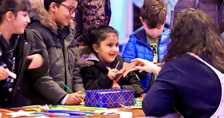 Children being creative in arts and craft