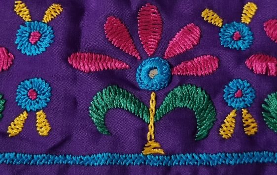 Image of embroidered fabric