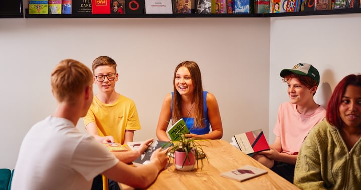 Young people talking