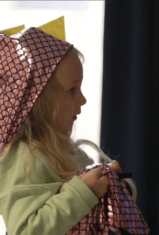 Child in fancy dress outfit