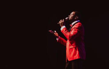 A single in a red jacket