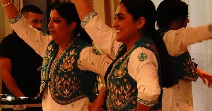 Dancers doing Bollywood style dancing