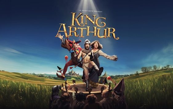 A mix of people in medieval outfits in silly poses