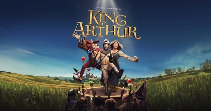 A mix of people in medieval outfits in silly poses