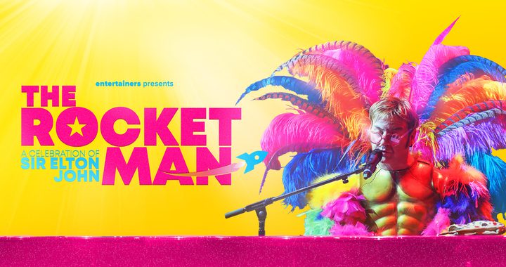 Colourful Image of Elton John tribute act