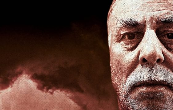 Close up of face of man with a white beard