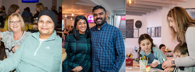 An image of a diverse group of people smiling at the camera.